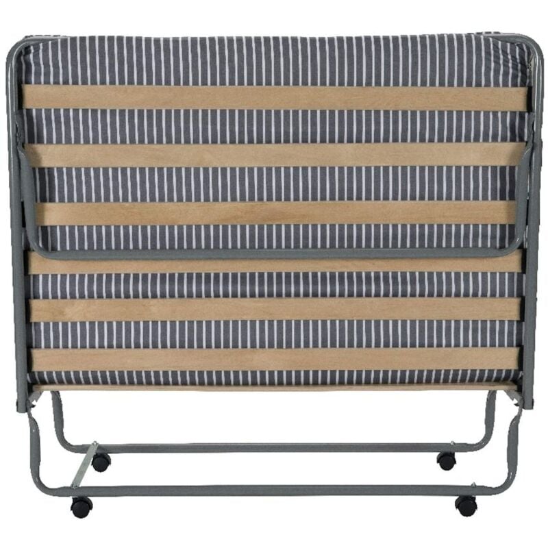 Sedac - Lit pliant - 120x190 - Gain de place - 15 lattes bois Made in France - 1 / 2 personne