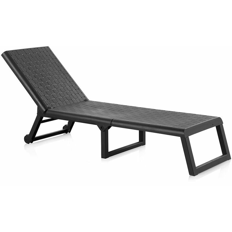 Sp Berner - Bain de soleil pliable avec roues couleur : wengue 58x42x199cm modèle : dream .