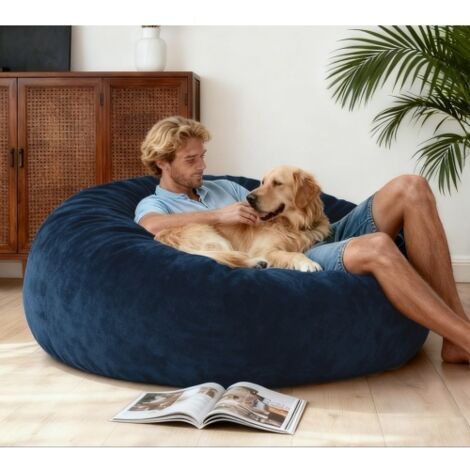 Lit pouf convertible espace intérieur 2 en 1 confortable relaxant amovible