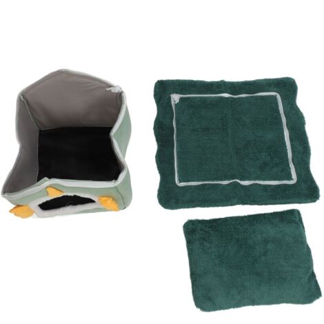 Lit pour animaux de compagnie, maison douce et chaude pour chat, grotte amovible et confortable pour hamsters, lapins, ratons laveurs, mouffettes S
