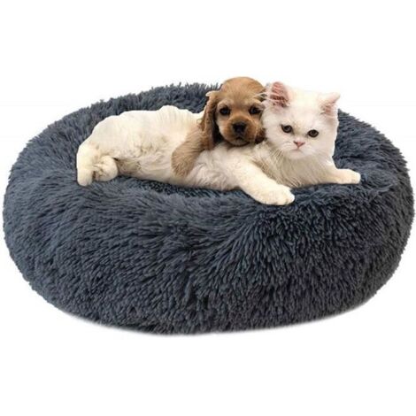 Lit Pour Chat canapé Ultra Doux Chaud pour Animal Domestique Panier Chat/Petit Chien/Chaton en Peluche Ronde Souple Chaton Lit 50cm
