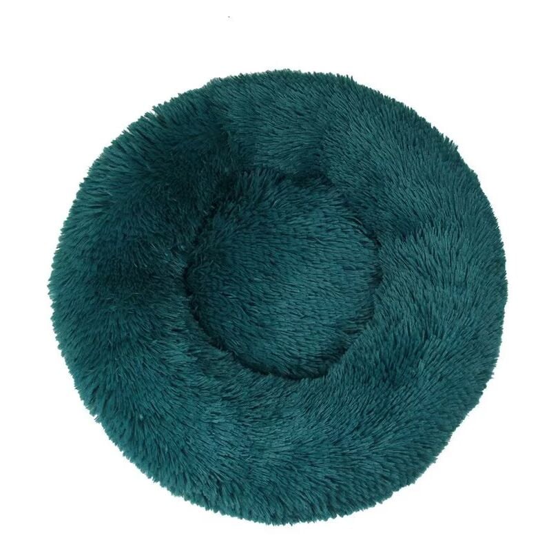Lit pour Chat, Coussin Moelleux, Doux Lavable pour Chats Chiens (Vert Foncé, 40 cm), Ensoleillé