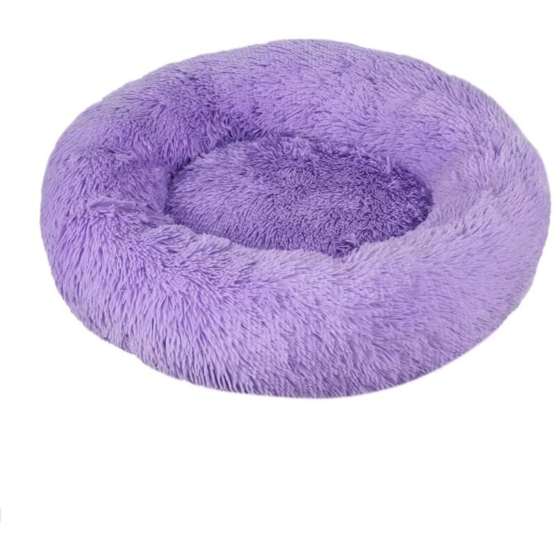 Lit pour Chat, Coussin Moelleux, Doux Lavable pour Chats Chiens (Violet, 60 cm), Ensoleillé