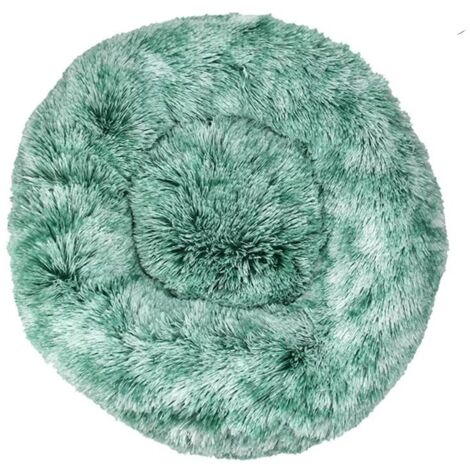 Lit pour chat, coussin moelleux, doux lavable pour chiens chats (dégradé vert, 60 cm), Ensoleillé