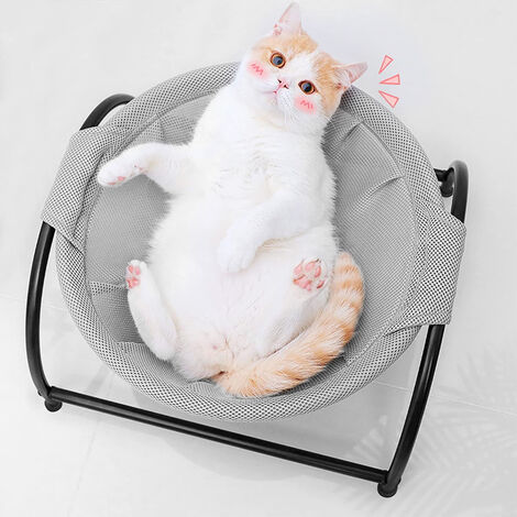Lit pour chat, lit pour chien, lit hamac pour animal de compagnie, lit de couchage pour chat, lit pour chat, fournitures pour chat, fournitures pour animaux de compagnie, entièrement lavable, structur