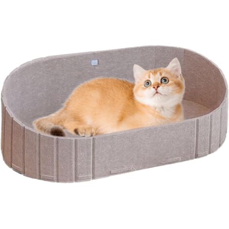 Lit pour chat, niche en feutre, nid confortable