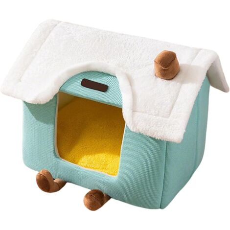 Lit pour Chats Nid d'hiver Chaud Et Antidérapant Niche pour