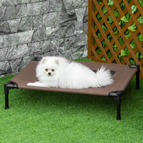 Lit pour chien chat lit de camp grand confort sur pieds tissu oxford textilène micro-perforé
