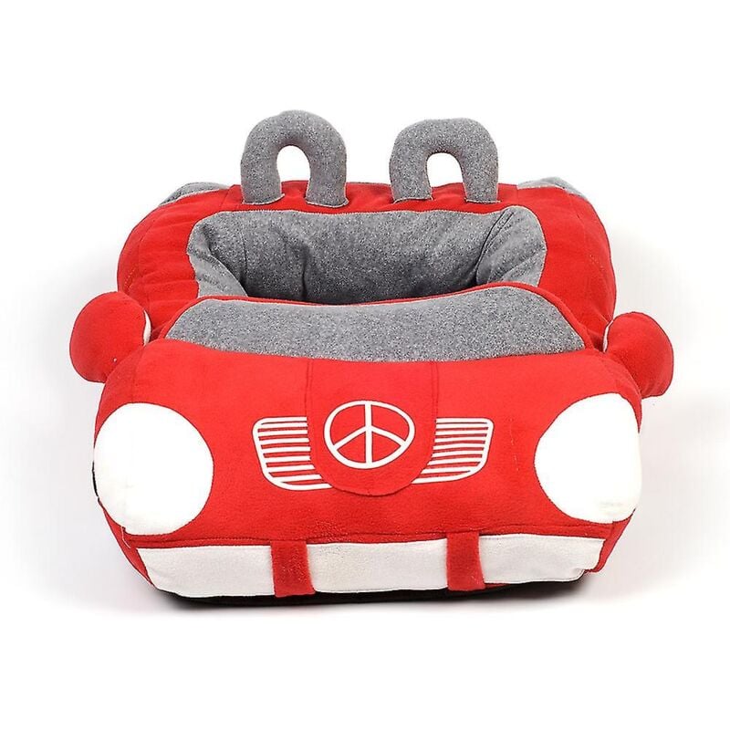 Fei Yu - Lit pour chien cool en forme de voiture pour chat, litière douce pour chiot, oreiller chaud