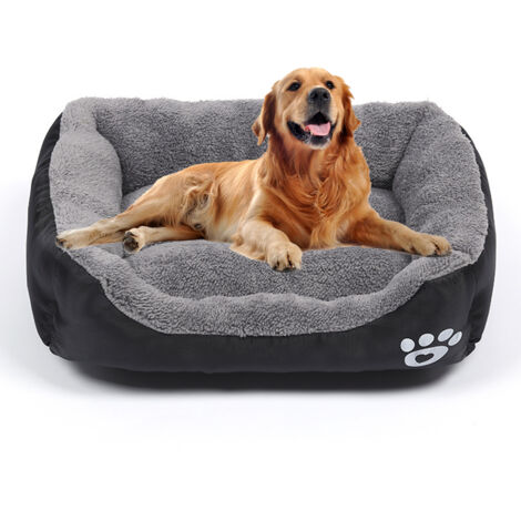 Lit Pour Chien - Coussin Pour Chien Grand Modèle - Bord Relevé Anti-dérapant - Lavable En Machine - 45 cm x 35 cm