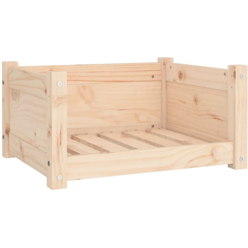 Lit pour chien 55,5x45,5x28 cm Bois massif de pin Vidaxl