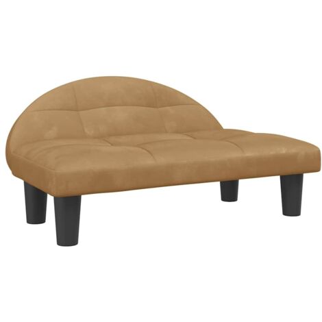 Lit pour chien Lit pour animal marron 70x52x30 cm velours CFW11332