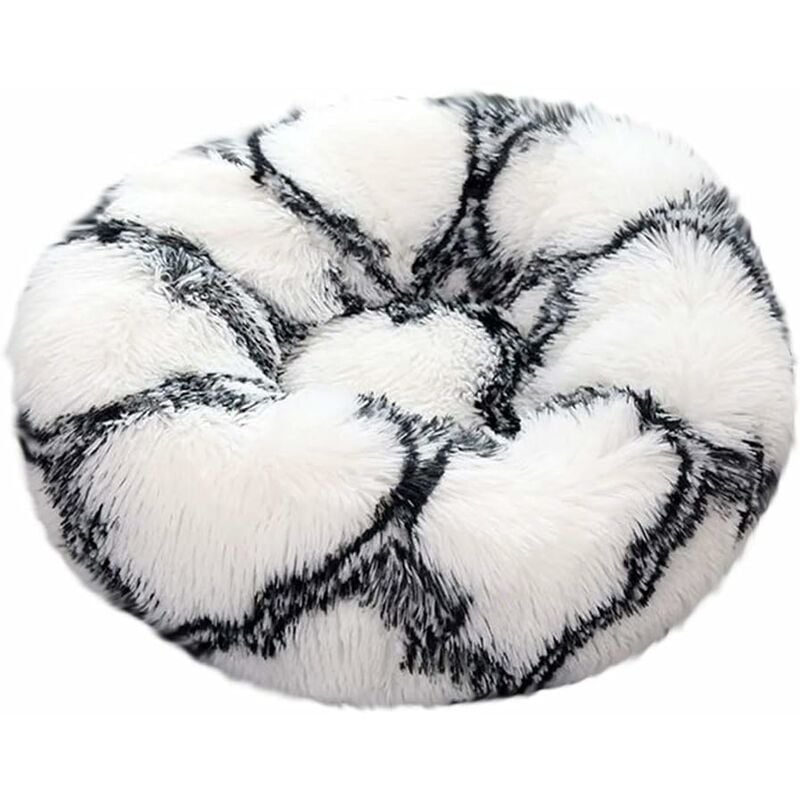 Lit pour chien Lit pour chat rond Matelas pour animaux de compagnie Doux, confortable, chaud, imperméable, antidérapant, tapis pour chien lavable