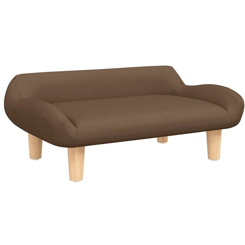 Lit pour chien marron 70x40x24 cm tissu Vidaxl