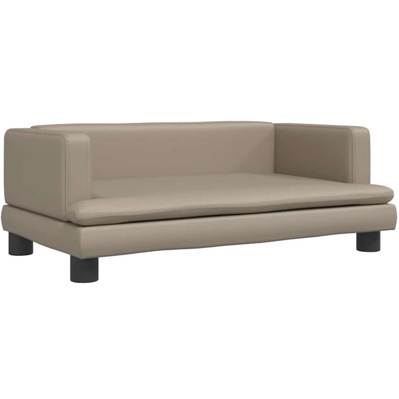 Lit pour chien cappuccino 80x45x30 cm similicuir Vidaxl