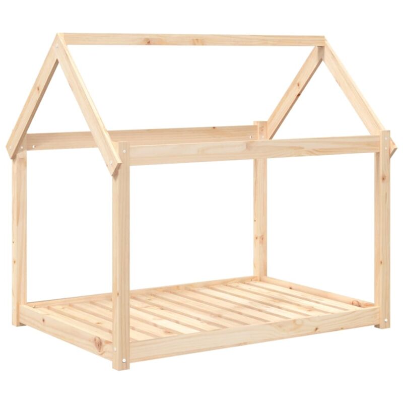 Lit pour chien 111x80x100 cm Bois de pin solide Vidaxl