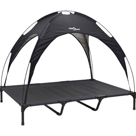 Lit pour Chien Noir xl Acier CFW65704