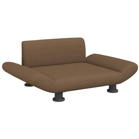 Lit pour chien panier canapé confortable 70 x 45 x 28 cm tissu marron
