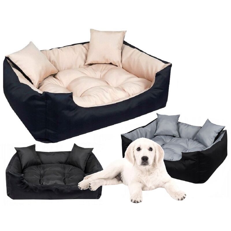 Lit pour chien parc ECCO 115x95 cm, imperméable, beige