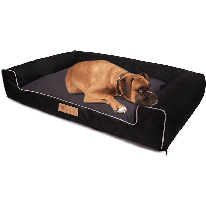 Petsen - Lit pour chien noir et gris grande taille xl
