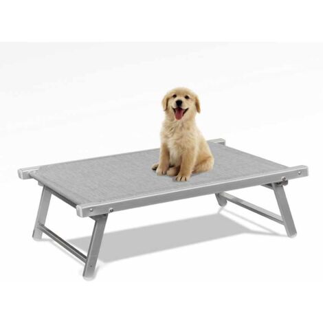 Lit pour chien aluminium niche animaux transat Doggy