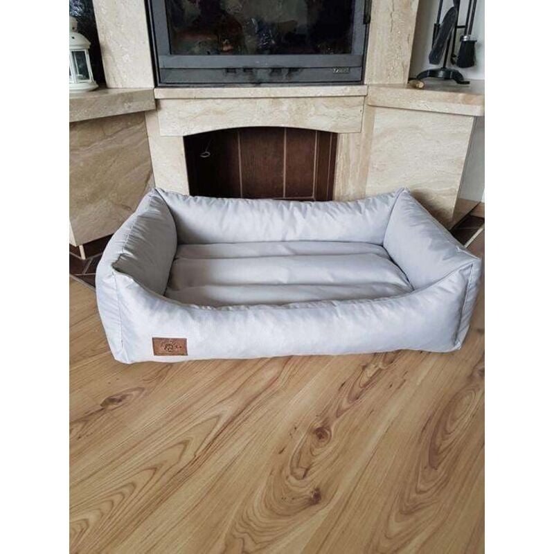 Lit pour chien xxl en cuir artificiel - coussin pour chien canapé pour chien lit pour chat panier pour chien - étanche 90 x 60 cm