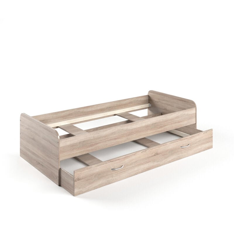 Vitalispa - Lit d'enfant Enzo, Sonoma, 90x200 cm