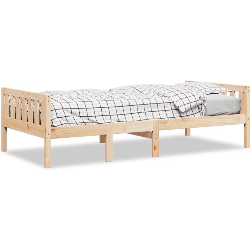 Lit pour enfants sans matelas 90x190 cm bois de pin massif