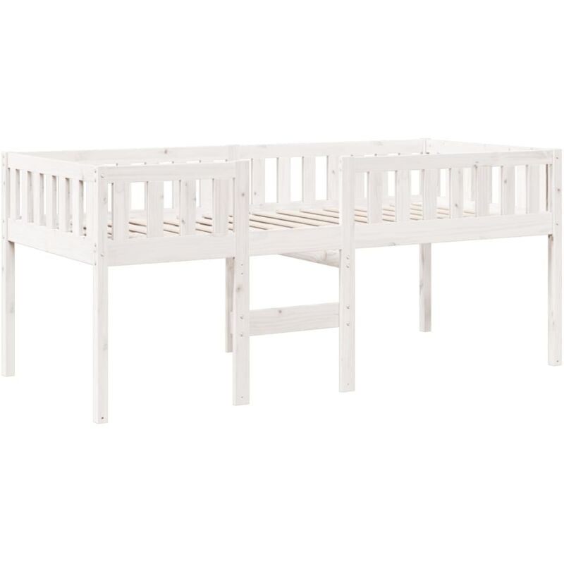 Vidaxl - Lit pour enfants sans matelas blanc 90x190cm bois de pin massif