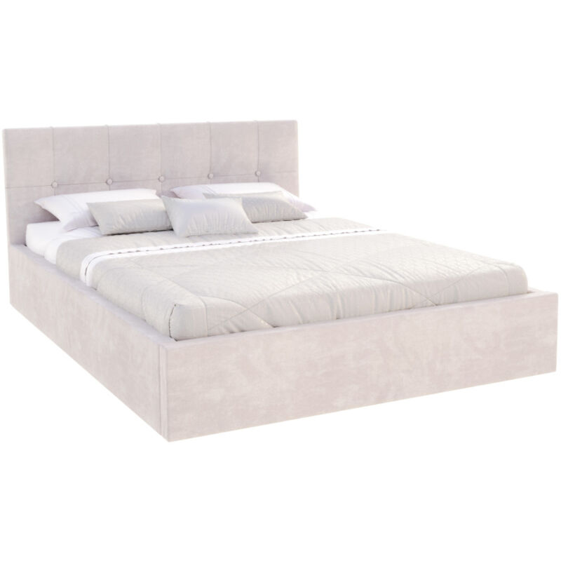 Kids Literie - Lit Coffre Rino 160 x 200 cm - Sommier inclus Crème