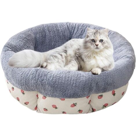 Lit rond en forme de donut pour chat
