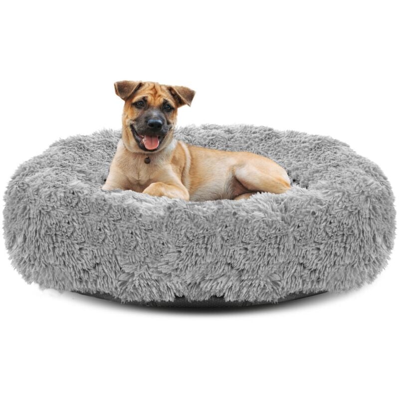 Lit Shaggy 50 cm, gris clair