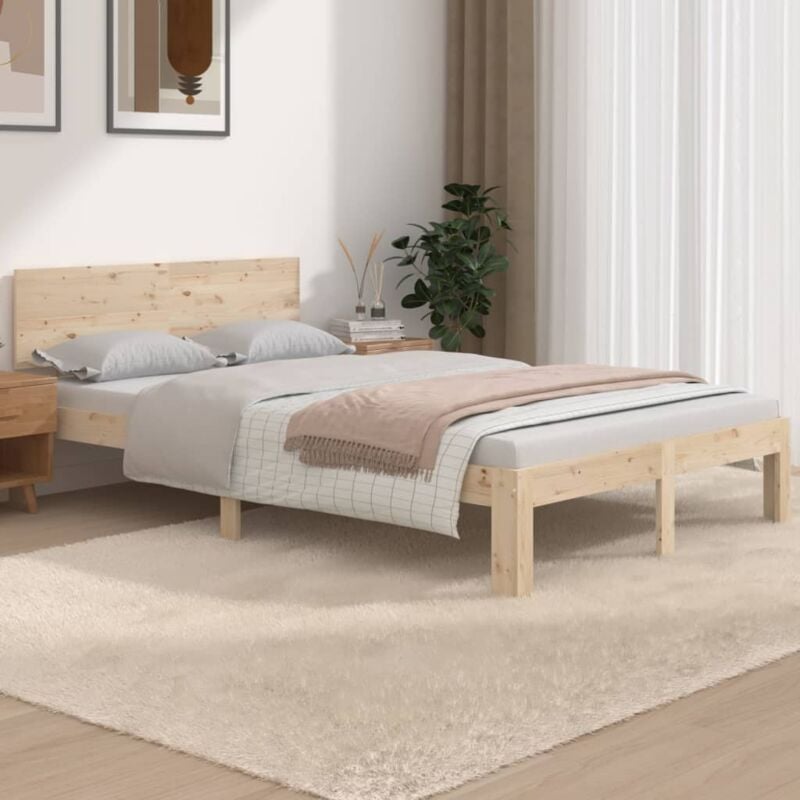 Lit simple - 120x190 cm, Lit adulte et enfants, Cadre de lit sans matelas FR435013 design in