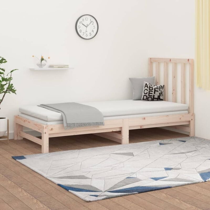Maison Chic - Lit simple - 2x (90x190) cm, Lit coulissant sans matelas FR315385 design in