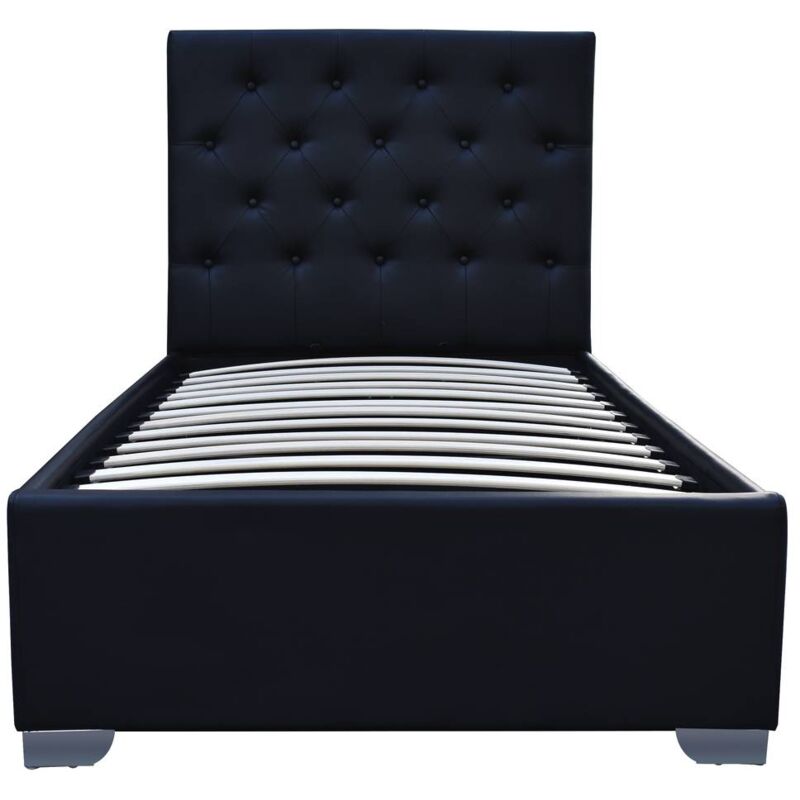 Habitat Et Jardin - Lit simple avec coffre 'Tino' - 90 × 190 cm - Noir