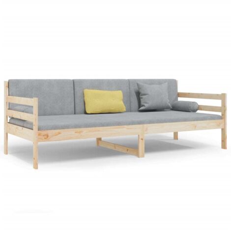 Lit simple，Lit Adulte，Lit de jour sans matelas 80x200 cm bois de pin massif
