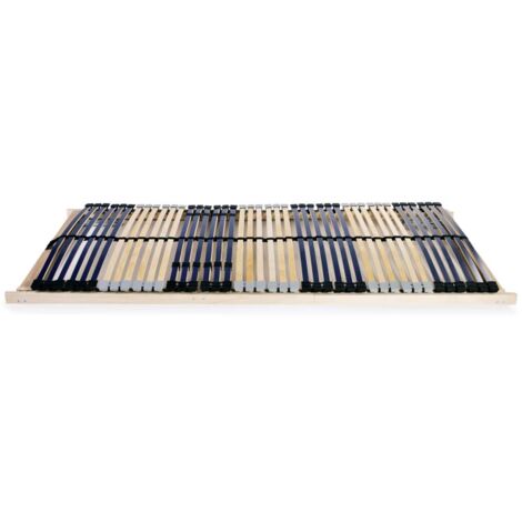 Lit simple，Lit adulte，Sommier à lattes sans matelas avec 42 lattes 7 zones 70x200 cm CFW4310461