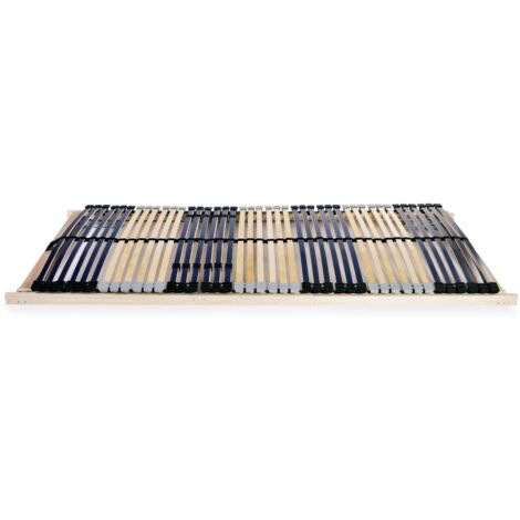 Lit simple，Lit adulte，Sommiers à lattes sans matelas 2 pcs avec 42 lattes 70x200 cm CFW8000208