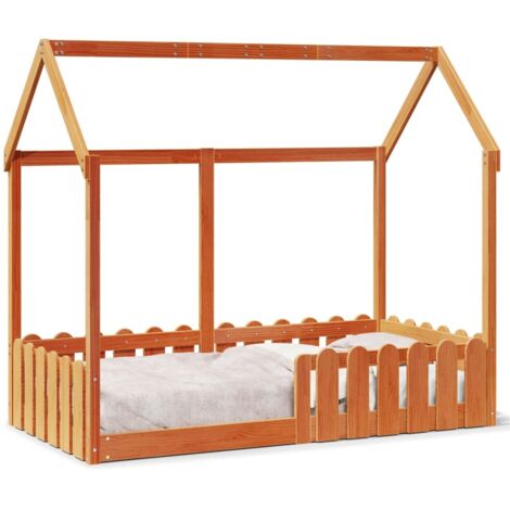 Lit Simple，Lit enfant，Cadre de lit d'enfants forme de maison sans matelas 80x160 cm CFW8526032