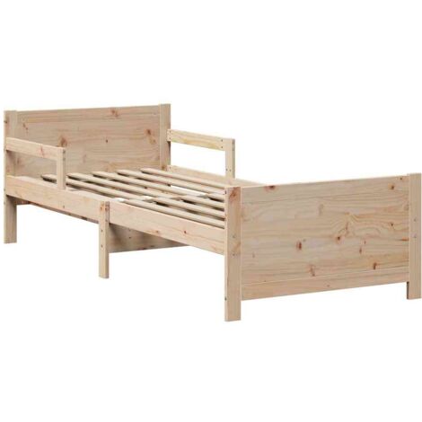 Lit simple，Lit extensible pour enfants Autre Marron 80 x 130 / 165 / 200 cm
