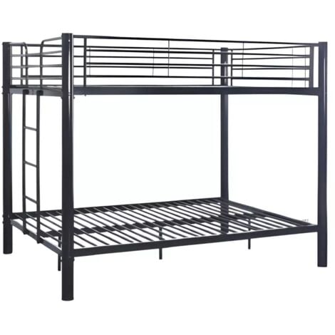 Lit superposé 4 places 2+2 COLOSSE noir 140x190 cm  sommier inclus