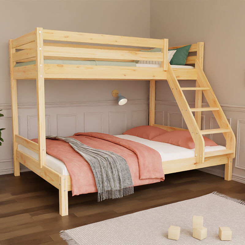 Petits-meubles - Lit superposé 90-140x200 sommiers inclus Rosana - Bois