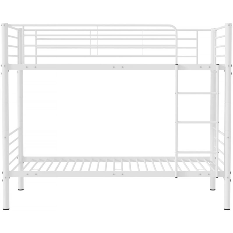 Lit superposé "ADAM" - 90 x 190 cm - Métal - Blanc