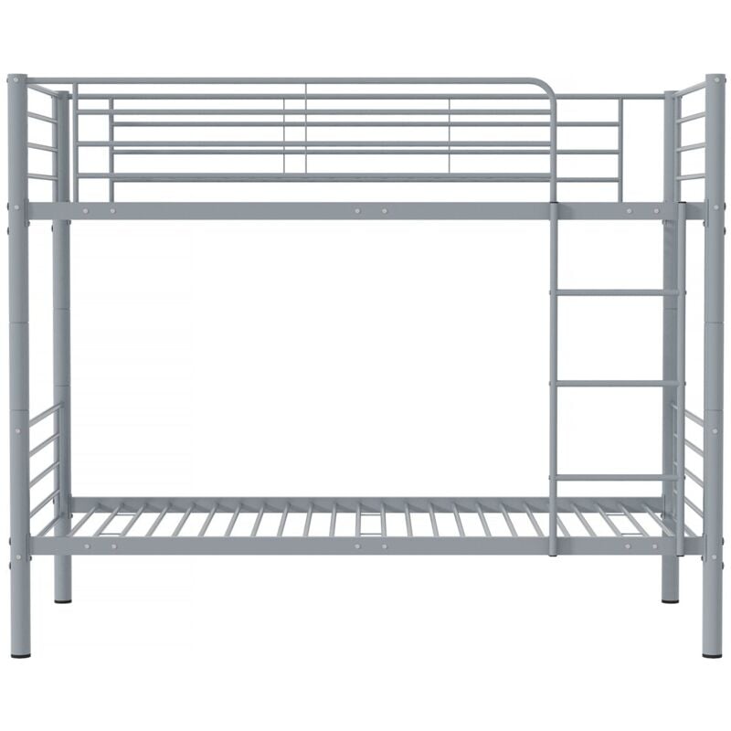 Habitat Et Jardin - Lit superposé 'adam' - 90 x 190 cm - Métal - Gris
