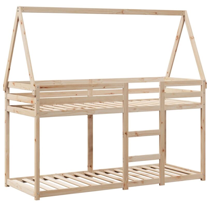 Vidaxl - Lit superposé sans matelas 90x200 cm bois de pin massif