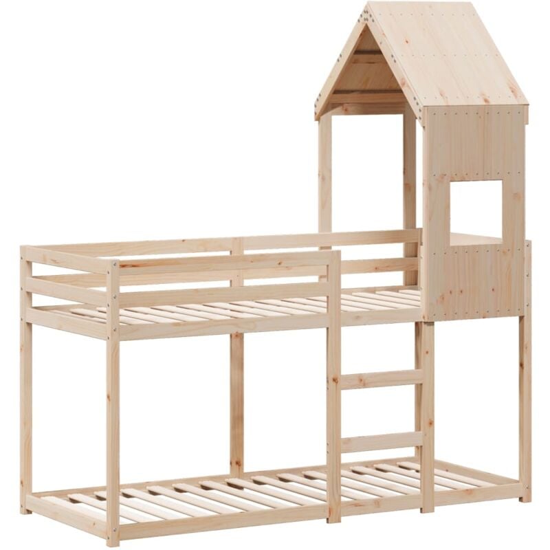 Vidaxl - Lit superposé sans matelas 90x190 cm bois de pin massif