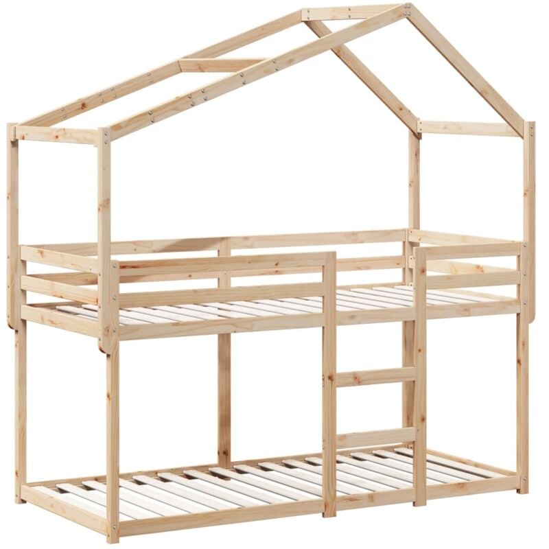 Vidaxl - Lit superposé sans matelas 90x190 cm bois de pin massif