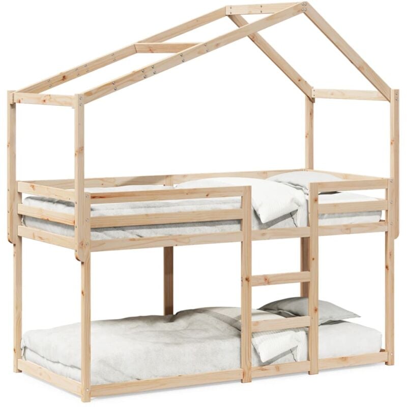 Vidaxl - Lit superposé sans matelas 90x190 cm bois de pin massif