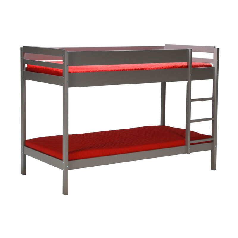 Le Quai Des Affaires - Lit superposé 90x190 Weber Industries Brice - Laqué gris