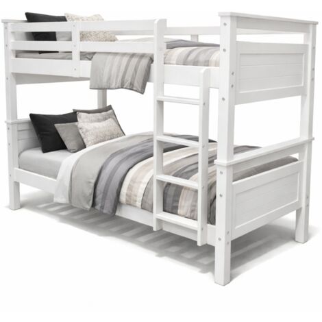 Lit Superposé en Bois Titan Vicawu - Blanc - 90 x 190
